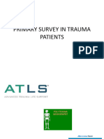 Primary Survey in Trauma Patients