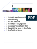 JJ Thompson and Rutherford Atomic Structures