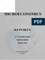 Microeconomics Compilation of Reports Midterms Bsed SS2