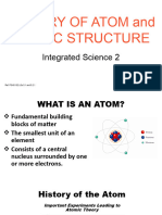 History of Atoms and Its Structure