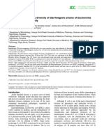 2022 Serogroups and Genetic Diversity of Diarrheagenic Strains of Escherichia Coli A Retrospective Study