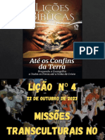 Lição 4 Missões Transculturais No Novo Testamento