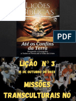 Lição 3 Missões Transculturais No Antigo Testamento