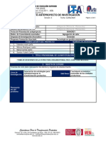 Formato Anteproyecto de Investigación