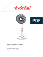 Manual Ventiladores VP35 DC Toyotomi