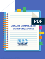 Lista de Verificação de Reforçadores Oficial