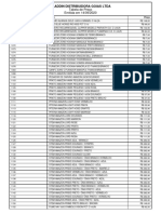 Tabela de Preço - ALADDIN DISTRIBUIDORA GOIAS LTDA