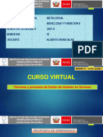 Sesión #14 Técnicas y Procesos de Fusión de Metales No Ferrosos. Ok