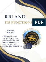 RBI and Its Functions