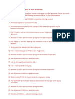 Accounting Cycle Journal Entries With Chart of Accounts