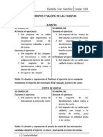 Movimientos y Saldos de Las Cuentas de Inventarios Perpetuos