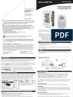 Wireless Thermometer and Self-Setting Clock: Main Unit Wireless Sensor