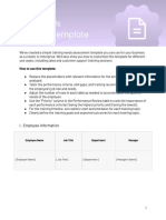 Training Needs Analysis Template