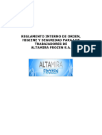 Reglamento Interno de Altamira Frozen Actualizado