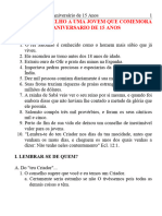 06 Conselho A Um Aniversário de 15 Anos