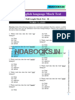 CDS English Full Length Mock Test 01