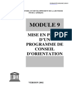 Mise en Place D'Un Programme de Conseil D'Orientation