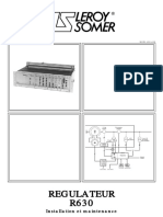 Regulateur R630: Installation Et Maintenance