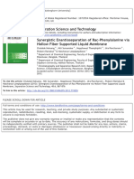 Synergistic Enantioseparation of Rac-Phenylalanine Via