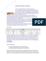 Database Normalization and Design Techniques: Zero Form