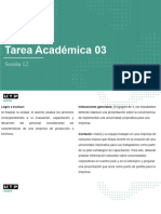 Semana 12 Sesión de Evaluación - Tarea Académica 3