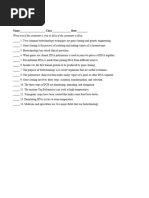 Biotechnology: True or False