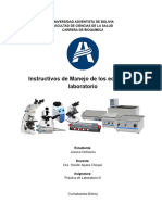 Instructivos de Manejo de Los Equipos de Laboratorio PDF