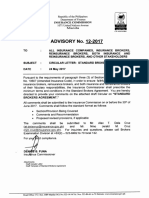 Advisory No. 12 2017 Circular Letter Standard Brokers Agreement BrokersDiv