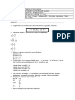 Trabalho 7º Ano A e B - Terceiro Bimestre