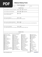 63925fbf4677a6ba79885506 - Medical History Form