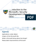 Introduction To The Microsoft Security Development Lifecycle (SDL)