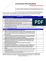 Hospital Evacuation Plan Checklist