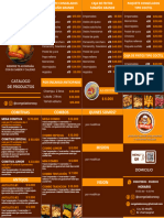 Catalogo de Productos Folleto 4 X 4 (210 X 115 MM)