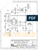 Schematic Conversor Booster Vari├бvel, entrada 12V sa├нda 5 ├а 48V com CI UC3843 fvml