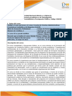 Syllabus Del Curso Contabilidad y Presupuesto Público