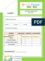 Examen Trimestral 3 Grado B2 2022 2023