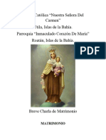 Breve Catequesis Del Matrimonio