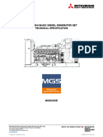 Mitsubishi Basic Diesel Generator Set Technical Specification