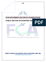 Fca Psaf Ican Nov 2023 Mock Questions