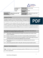 Assignment Brief - Human Resource Management - October 2023