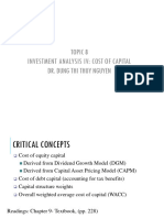 Topic 8 Cost of Capital-Student