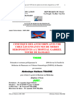 Cinetique Des Anticorps Anti-Vih Chez Les Enfants Nes de Meres Seropositives A L'Hopital Gabriel Toure de Bamako