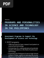 STS Module 5. Programs Personalits in ST in The Phils 10.3.23