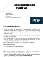 Microencapsulation Unit 2 Part 1 1.1