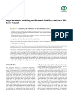 Research Article Flight Dynamics Modeling and Dynamic Stability Analysis of Tilt-Rotor Aircraft