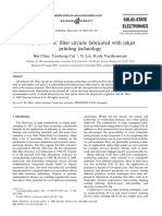 All-Polymer RC Filter Circuits Fabricated With Inkjet Printing Technology