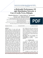 Evaluating Hydraulic Performance of Water Supply Distribution Network A Case of Asella Town, Ethiopia