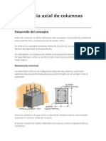 Resistencia Axial de Columnas Cortas y Ejemplo