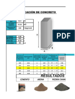 Dosificacion de Concreto Columnas 2023