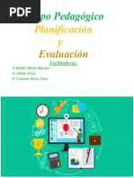 Guía de Planificación y Evaluación para El Grupo Pedagógico